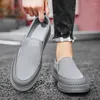 Casual schoenen lente herenloafers hoogwaardige platte zool echt leer 2024 outdoor oxford schoen comfortabele massagezolen