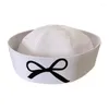 BERETS BOWKNOT HAT POUR FEMME GIRLE COTTON COTTON HALLOWEEN COSTUCTION COSTUME LADE UNIFIF