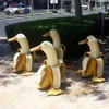 Garden Decorations New Banana Duck Creative Decor Scptures Yard Vintage Gardening Art Whimsical Peeled Home Statues Crafts Drop Delive Ottxe