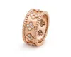 Bracelet anneau kaléidoscope de charme de créateur pour femmes 925 argent à plateau épais 18k rose mosang diamant léger de luxe Niche