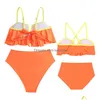 Swim Wear Designer di lusso Bikini Nuovo costume da bagno europeo e americano madre madre-bambino figlia split da bagno diviso drop drop drop sports dhovj