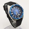 Wristwatches Men's Automatic Mechanical Watch NH35 Movement Sapphire Glass Resin Bezel Water Resistant Case Dial Luminous At Night