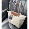 Najlepsze designerskie torba damska Tote na ramię w stylu europejskim wypoczynek torba nylonowa torebka crossbody składana haft haftowe zakupy mini 9025ess