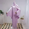 Vêtements ethniques Deux pièces Muslim Abaya Femmes Jilbab Islamic avec le hijab Dubaï Robe saoudie Modesty Prayer Robes Loose Kaftans