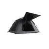 3-4 People Black Rubber Tent Outdoor Dining and Camping Equipment Automatically Unfolding Thickened Sun Rain Protection 240422