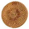 Bord Mattor 10 cm Placemat Coasters Kitchen Rattan Bowl Padding Mat Isolation Pad Round Placemats Handgjorda