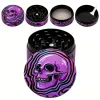 Patterns Smoking Herb Grinder Drop 50mm Colorful 4 Parts Layers Zinc Alloy Tobacco Smasher Crush