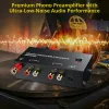 Amplifikatör Prozor Fono Preampifikatör Dönüştürücü Audiophile M/M Fono Preamp Preampifier AK750S için Seviye Kontrol 2 RCA giriş çıkışı