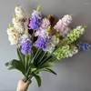 Decorative Flowers Hyacinth Imitation Wedding Road Guide Flower Arrangement Home Decoration Violet Christmas Gift