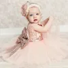 Girl Dresses Baby Baby Girls Kids Wedding Flower Dress Princess Party Pageant Back Formale Bow Lace Tulle DS19