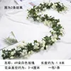 Decoratieve bloemen 2,5 m 1,8 m Rose kunstmatige bloem wijnstok voor bruiloft slingers wit roze thuiskamer decoratie zijden han