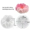 Moules 3D Moule de gâteau en silicone rond pour cuisiner la mousse de dessert pâte diamd diamd rose forme de rose Sounchers