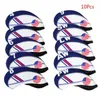 10 PcsSet Portable Sport Neoprene Golf Club for Head Cover Iron Protective Headcovers Case Protector 240424