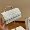 Luxury Leather Bag Designer Women's Bag Sheep Enamel Handle Diamond Grid Handbag New Single Shoulder Bag Crossbody Bag Small Square Bag L229