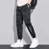 Herrenhosen elastischer übergroßer Seiden Casual Casual Camouflage Herren Arbeitskleidung losen Schnitt Sport Pantl2404