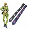 Anime Jojos Bizarre Adventure Fugo Pannacotta Kira Neck Tie Petite fraise adulte Cosplay Costumes accessoires