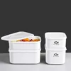 Bento Kutular Plastik Öğle Yemeği Kutusu Gıda Depolama Konteyneri Kapak Soğutucu Taze Meyveler Mühürlü Kase Pikniği ve Kamp Çatal Terlerleri Q240427