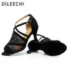 Tanzschuhe Dileechi die schwarze Knospen Frauen lateinisch tanzt erwachsener weiblicher Ballsaal Fischmund Sandalen Sandalen