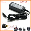 ADAPTER 14V 3A AC till DC Power Charger Adapter PowerR Supply Charging Adapter Converter 6.0*4,4 mm för Samsung LCD Monitor