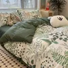 Bedding Sets Panda King Size Set Men Beddings Double Bed 4 Pieces Pure Cotton Bedroom Nordic Wind Quilt Cover Student Ins