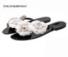 Летние женщины сандалии шлепанцы за пределами женских тапочек женские пляжные туфли с цветочными женственными желе, обувь Sandalias Mujer MX2004078760336