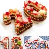 Formy 9/10 PCS 3D silikonowe ciasto do pieczenia Forma Pieczenie Taca ślubne ciasto urodzinowe PAN
