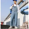 Overalls Männer Denim Jumpsuit Straight Jeans Hip Hop Big Pocket Wide Bein Cargo Hosen Mode Casual Lose Männchen ROMPERS HOSEER240416