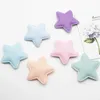 パーティーデコレーション30pcs/lot 4.8cm clothプレス5つの尖った星生地の子供用ヘアピン衣類グローブバッグシューズアクセサリーパッケージdiy