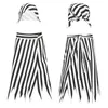 Party Decoration Womens Mens Halloween Pirate Stripe Costumes Set Head Scarf Chatf