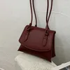 Sac Couleur continue Aaisselle carrée 2024 hiver de haute qualité PU Leather pour femmes sacs à main