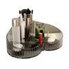 Storage Boxes Love Heart Makeup Box Bathroom Cosmetic Organizer Plastic Multi-compartment For
