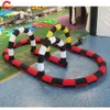 15mLx8mWx2mH (50x26x6.5ft) Free Ship Outdoor Activities Inflatable Gokart Racing Track Game Toys Didi car Bumber balls race arena for sale