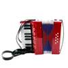 Kids Children 17-Key 8 Bass Mini Small Accordion Educational Musical Instrument Rhythm Toy Red