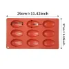 Molde a forma de molde de bolo de silicone madeleine para pastteria e moldes de pastelaria não -stick de silicone e acessórios de moldes