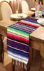 Mexico -stijl tafelkleed langwerpige vormtafels banner katoenstreep tafel loper Fiesta thema feestdecoratie 9SZ C2911666