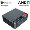 Drive Beelink Ser5 plus AMD Ryzen 7 5800H MINI PC Windows 11 WiFi 6E DDR4 16 Go 500 Go SSD BT5.2 4K 60Hz Dual HD 1000m ordinateur de bureau