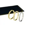 Diamond liefdesring verlovingsringen luxe sieraden roze goud zilveren bijenkorf titanium stalen legering mode-accessoires modeontwerper ring maat 5-11