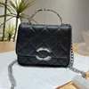 Nuova mini borsetta femminile borsetta per portata di alta qualità della catena di moda tracorsa a traversa borse da design in pelle genuina in pelle piccole borsa quadra