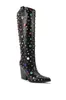 Сапоги Women Loxury Crystal Cowboy Black