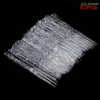 Horquillas 80pcs mini transparente transparente desechable para fiesta de barbaco