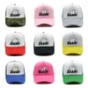 RHUDE CHATOS DE MASH IMPRESSO CLÁSSICA WOMENS CASQUETTE Rua Hip-Hop Baseball Caps Designer Caps Trendy Brand Fashion Truck Hat CSD2404271