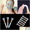 Badgereedschap Accessoires SM002 Zachte Sile Face Mask Borstel Beauty Tool Facial Mud -applicator Haarloze Body Lotion en Butter Drop Delivery OtxMe