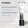 Триммер для волос Teddykala Dog Clipper с 2200 мАч ЖКД Профессионал Pet Low-Noise Electric Q240427