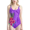 Kobiety nadruk stroju kąpielowego na żądanie bikini dziewczyna stroju kąpielowego wzór żółwia kostiumu kostiumu 2024
