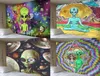Alien Tapestry Home Dekoration Psychedelic Wall Tuch Anime Muster Teppich Kunst 2106087858328