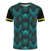 Herren-T-Shirts Neue Herren schnell trocknend Sport T-Shirt 3D Printed Graphic Summer Top Short Sleeved Mode Casual Oversized Shirt J240426