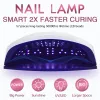 Kits UV UV LED Séchage de la lampe de séchage à ongles Utilisation portable pour les deux mains avec un feu de chaleur de sèche-linge pour capteur automatique pour le gel de vernis à ongles de manucure