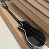 Chinese elektrische gitaar Mahonie Body Zwarte kleur Rosewood Rosewood Vaterbord Chrome Hardware Tune-O-Matic Bridge Gratis verzenddesigner Bag