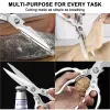 Knives Kitchen Scissors MultiPurpose Food Scissors Stainless Steal Sharp Multi Function Tool For Meat Chicken Fish Vegetable Barbecue