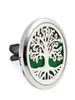 10pcslot 14 options family trees Car Air Freshener 30mm Essential Oil Perfume Car Locket Diffuser vent clip 100p oil pads1575474